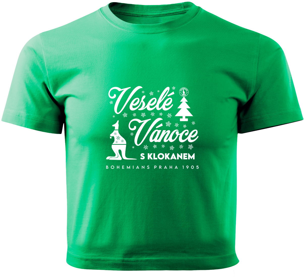6194-tricko detske vesele vanoce s klokanem